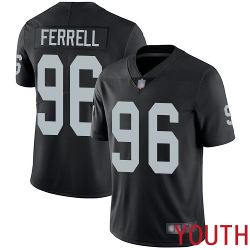 Oakland Raiders Limited Black Youth Clelin Ferrell Home Jersey NFL Football #96 Vapor Untouchable Jersey->youth nfl jersey->Youth Jersey